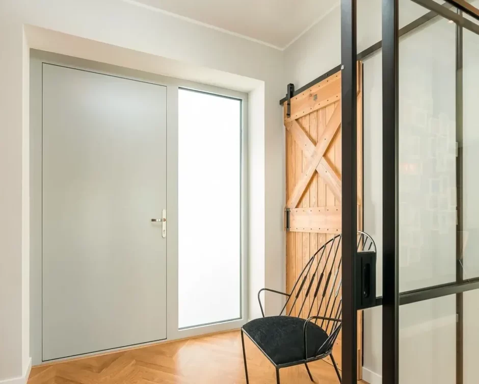 Drzwi wewnętrzene szare