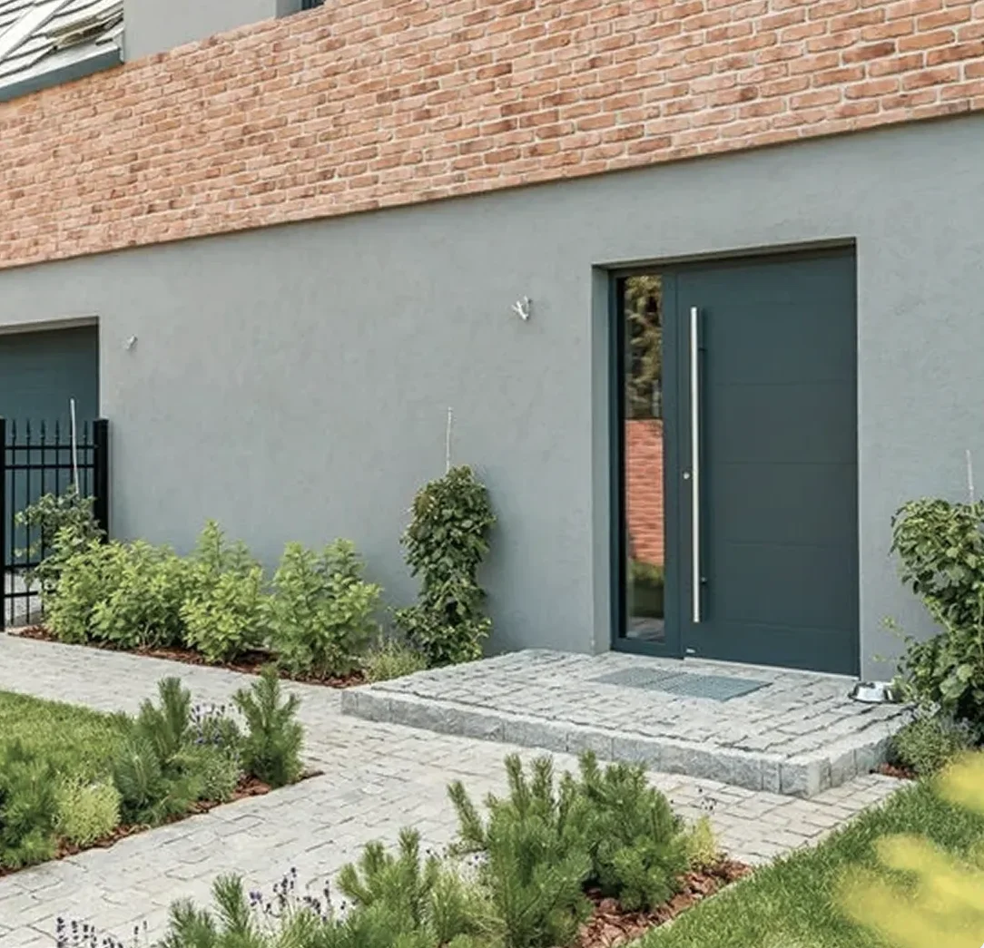 Drzwi zewnętrzne antracyt