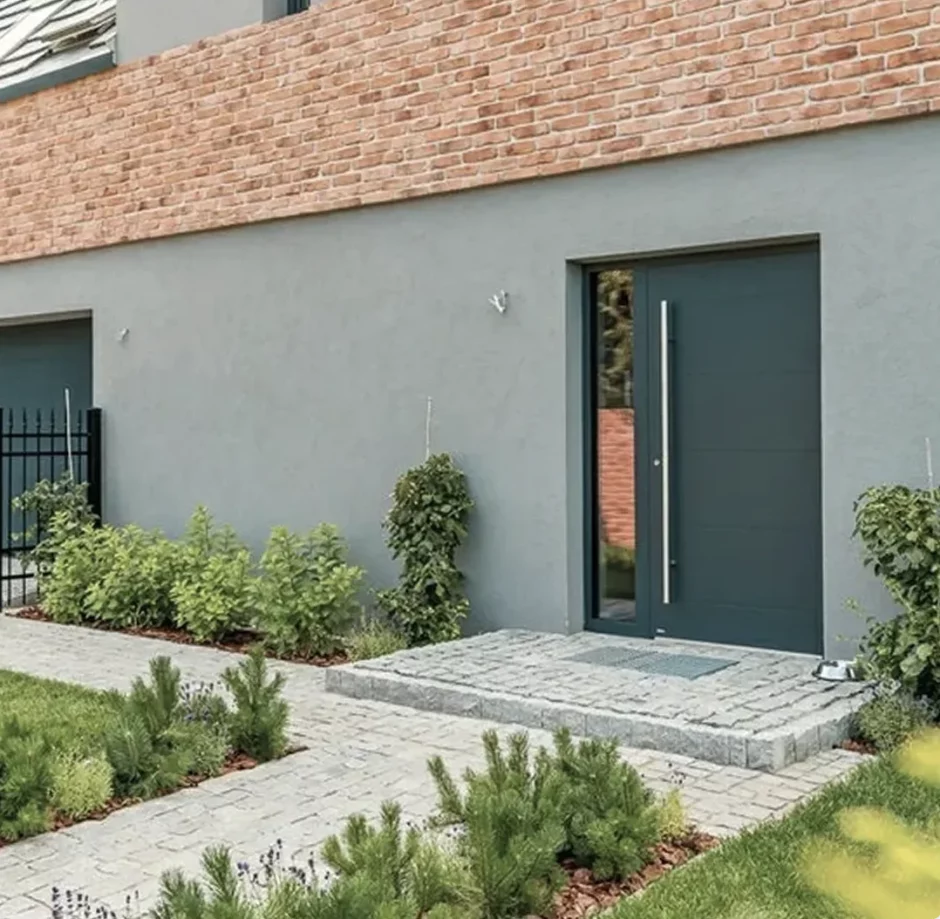 Drzwi zewnętrzne antracyt